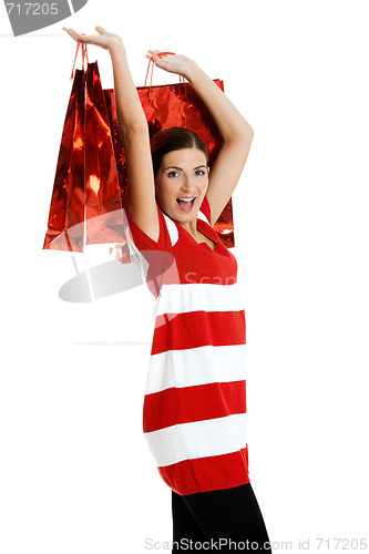 Image of Woman with shopping bags