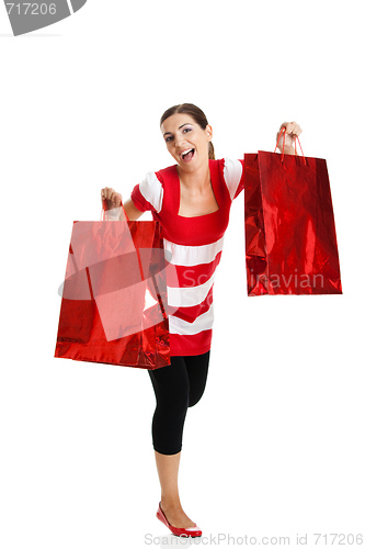 Image of Woman with shopping bags