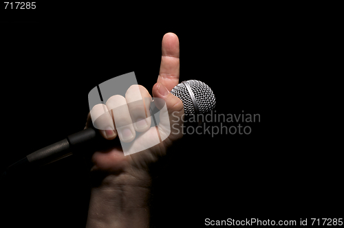 Image of Microphone in Fist
