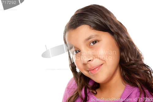 Image of Pretty Hispanic Girl Portrait