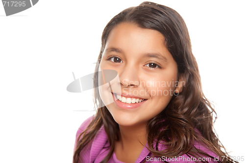 Image of Pretty Hispanic Girl Portrait