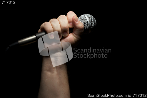 Image of Microphone in Fist