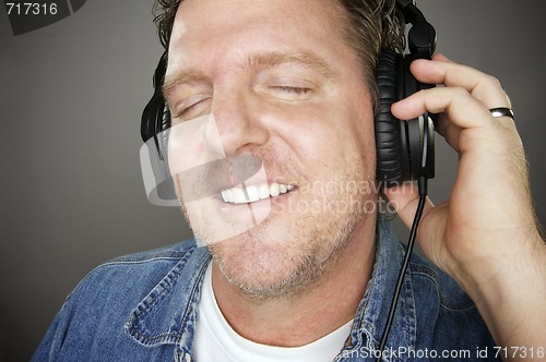 Image of Man Wearing Headphones