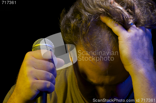 Image of Passionate Vocalist & Microphone