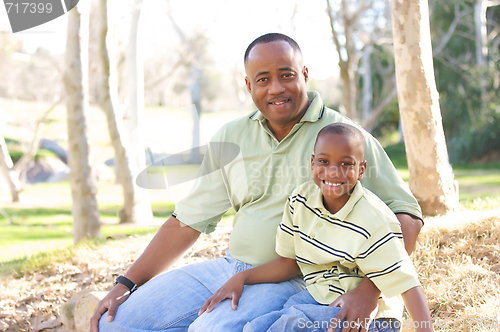 Image of Man and Child Having Fun