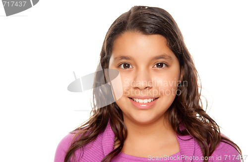 Image of Pretty Hispanic Girl Portrait