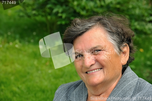 Image of Senior woman smiling