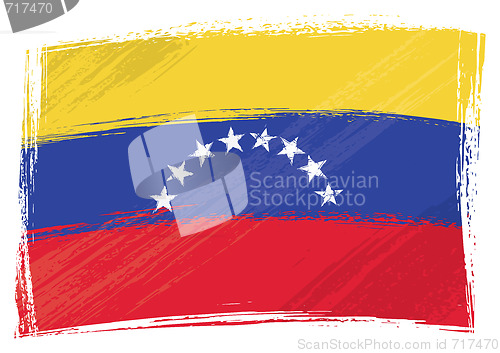 Image of Grunge Venezuela flag