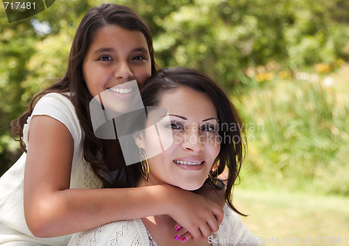 Image of Mother and Daughter in the Park