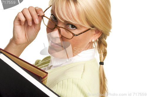 Image of Attractive Student Carrying Her Books