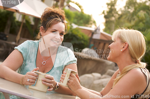 Image of Girlfriends Enjoy A Conversation