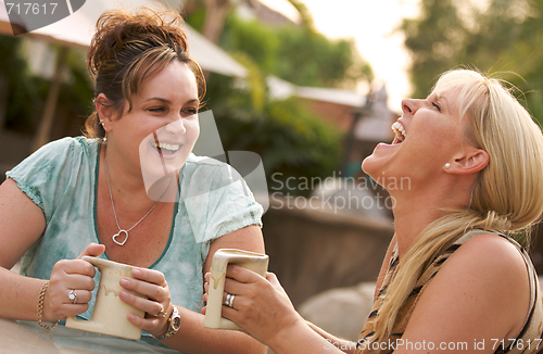 Image of Girlfriends Enjoy A Conversation