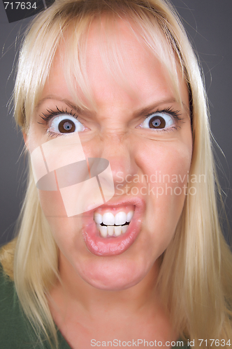 Image of Angry Blond Woman