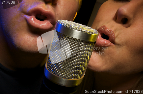 Image of Couple Singing Duet