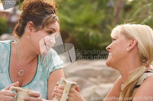 Image of Girlfriends Enjoy A Conversation