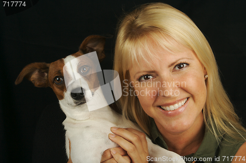 Image of Attractive Woman & JRT