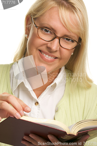 Image of Attractive Woman Reading