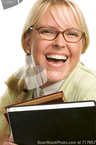 Image of Attractive Student Carrying Her Books