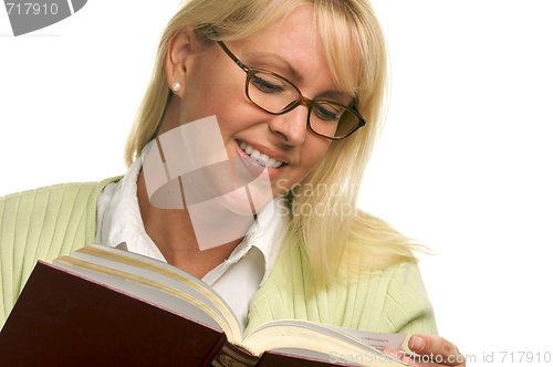 Image of Attractive Woman Reading
