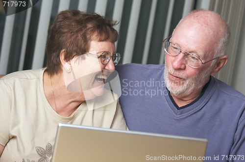 Image of Senior Adults on Laptop Computer