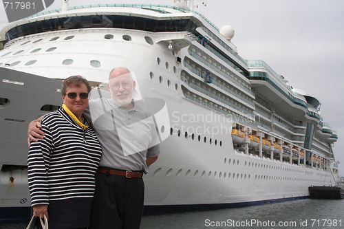 Image of Senior Couple Ready for Another Cruise