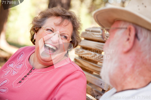 Image of Loving Senior Couple Outdoors