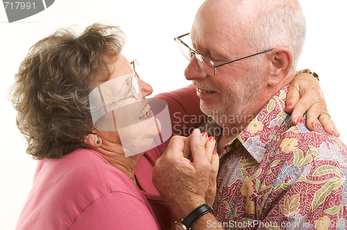 Image of Happy Senior Couple Dancing