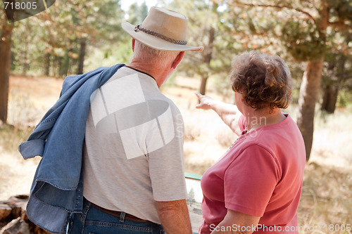 Image of Loving Senior Couple Outdoors