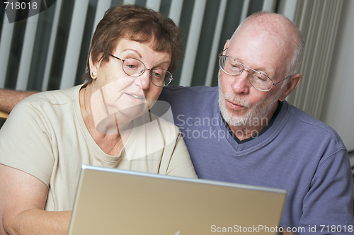 Image of Senior Adults on Laptop Computer