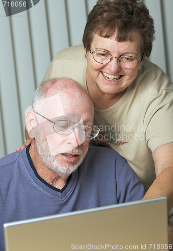 Image of Senior Adults on Laptop Computer