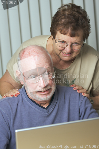 Image of Senior Adults on Laptop Computer