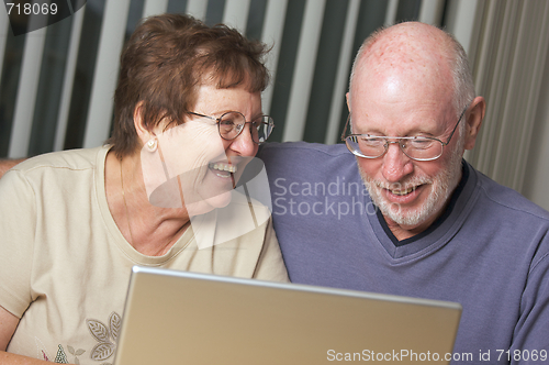 Image of Senior Adults on Laptop Computer