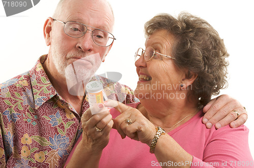 Image of Senior Couple with Prescription Bottle