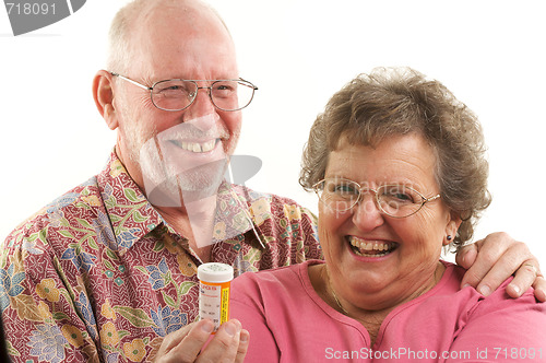 Image of Senior Couple with Prescription Bottle