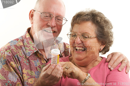 Image of Senior Couple with Prescription Bottle