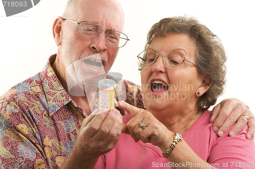 Image of Senior Couple with Prescription Bottle