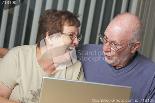 Image of Senior Adults on Laptop Computer