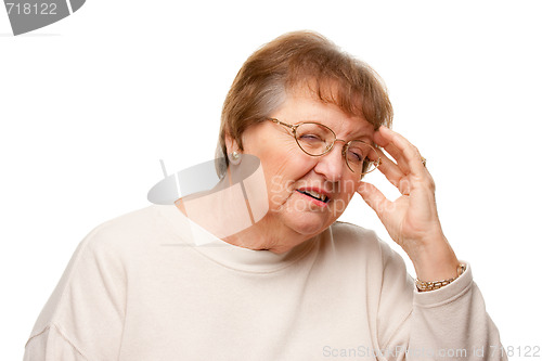 Image of Senior Woman with Aching Head