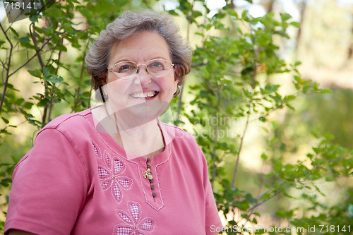 Image of Happy Senior Woman Portrait