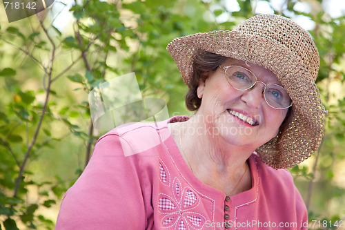 Image of Happy Senior Woman Portrait