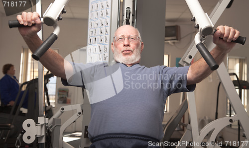 Image of Senior Adult Man in the Gym