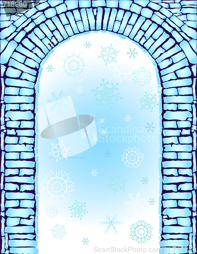 Image of Blue christmas background 