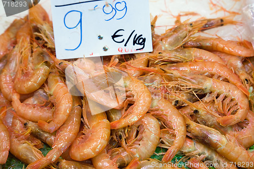 Image of Shrimp at the market