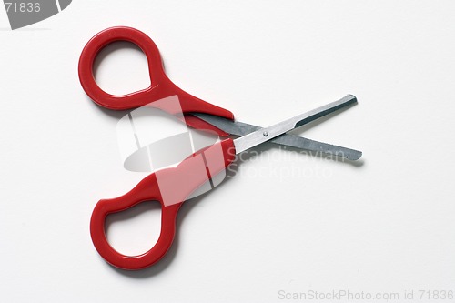 Image of red scissors