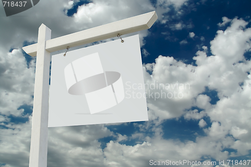 Image of Blank Real Estate Sign