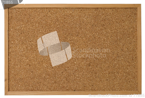 Image of Leere Pinnwand. Blank office corkboard