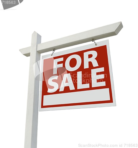 Image of For Sale Real Estate Sign Isolated
