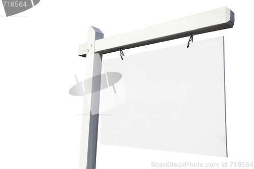 Image of Blank White Real Estate Sign