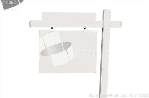 Image of Blank Real Estate Sign