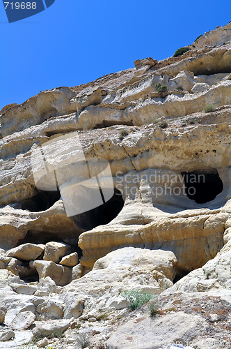 Image of Roman cemetery in Matala, Crete.